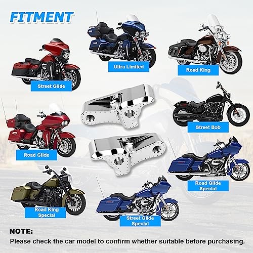 Motorcycle Rear Lowering Blocks Kit 2 Inchs Rear Slam Lowering Blocks Chrome