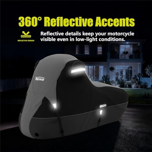 YSAPCE Motorcycle Cover 600D Waterproof for Harley Davidson Touring Side Box