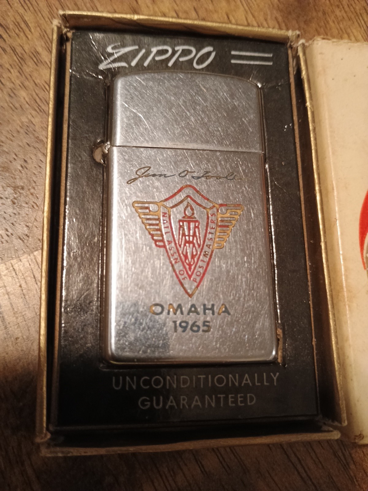 Vintage 1965 Zippo Slim -Jim O’Toole-National Association Of Postmasters Omaha