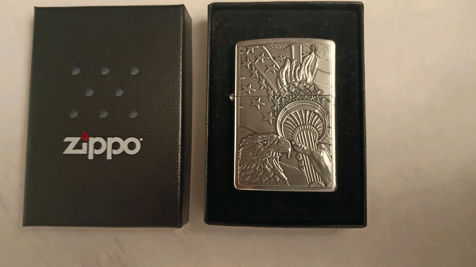 Zippo Lighter Something Patriotic 2006 In Original Packaging Never Fired