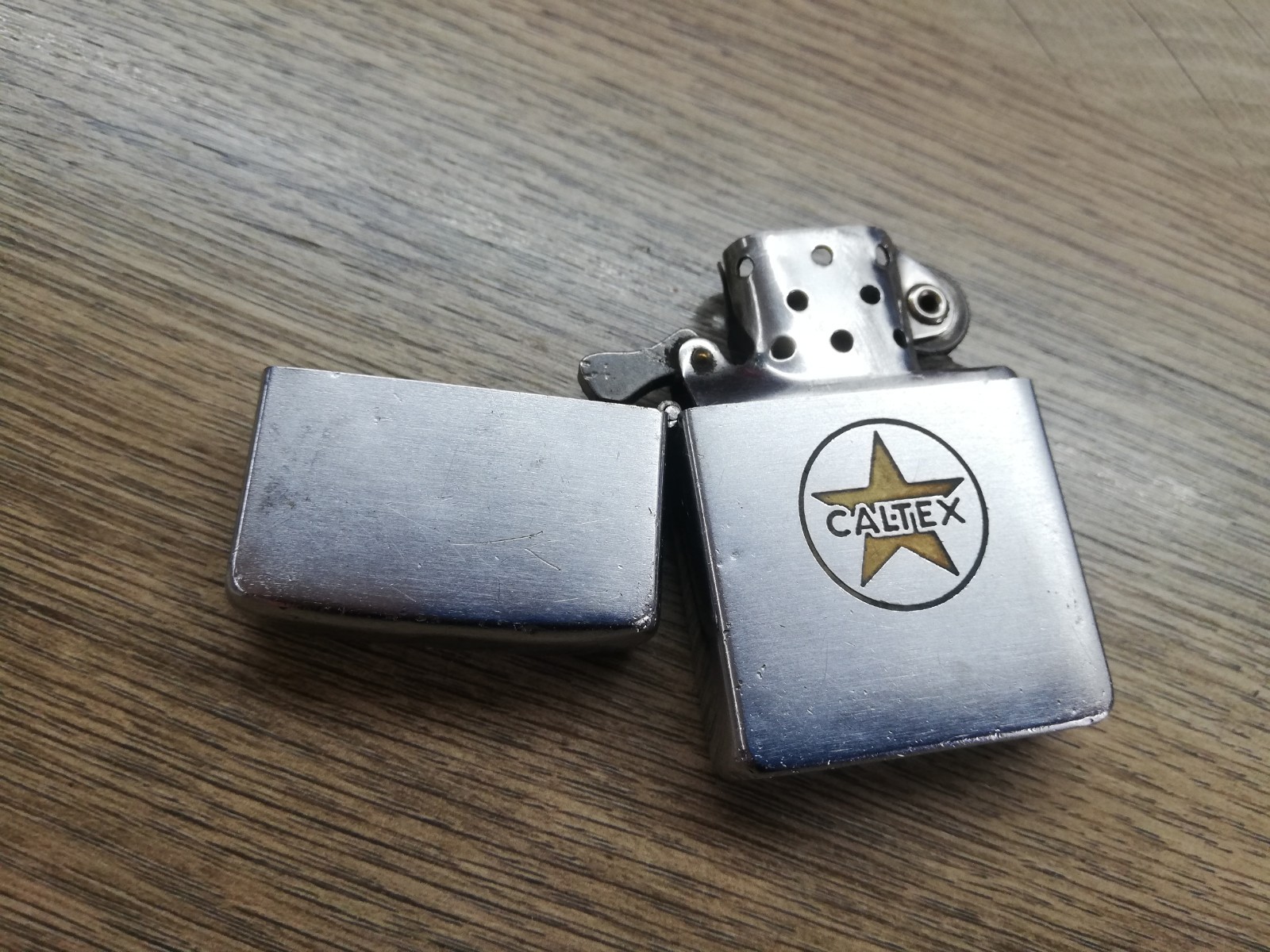 Vtg Rare 1958 Zippo Texaco Logo Caltex Petrol Ofisi Gas Oil PAT.251791 PAT.PEND.