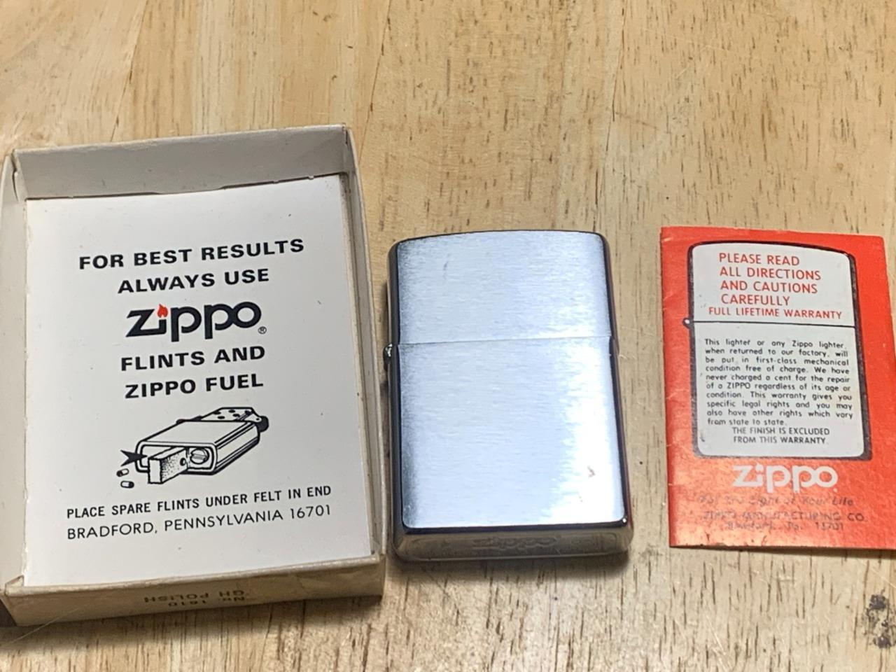 Vintage Zippo F 05 2005 Chrome Lighter 1 1/2″ x 2 1/4″ USA