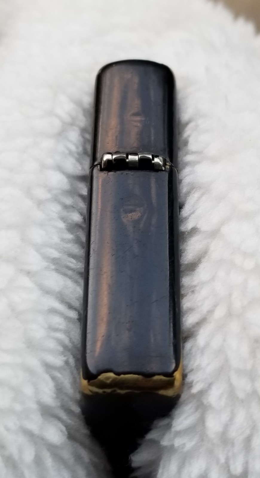 Zippo Lighter 2009 Kanji Ai Love, Makie Handcrafted, Black Lacquer, No Box, Used