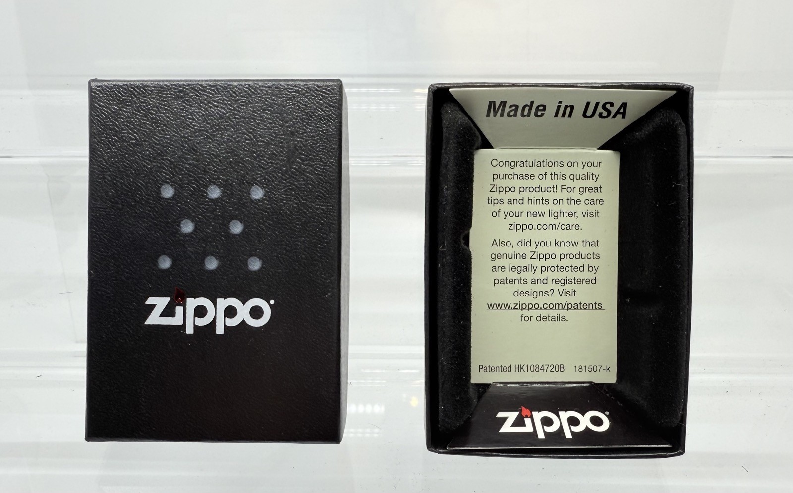 Genuine 2002 ZIPPO Lighter 49181ZL MERCURY GLASS ZIPPO LOGO TEXTURED FEEL BNIB
