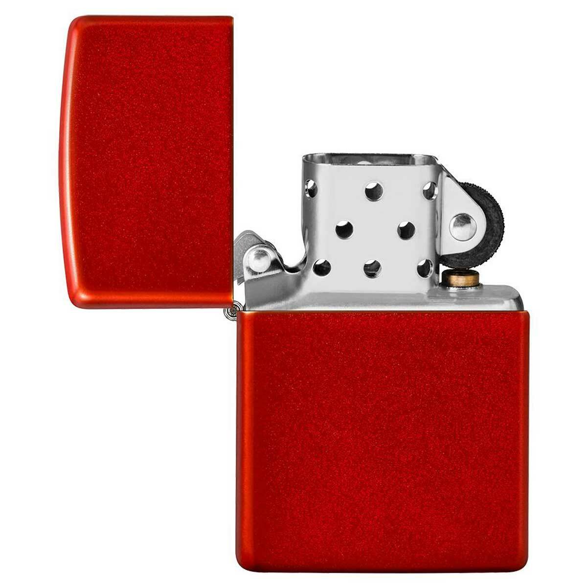 Zippo Windproof Lighter Classic Rich Metallic Red with Anodized Finish 49475