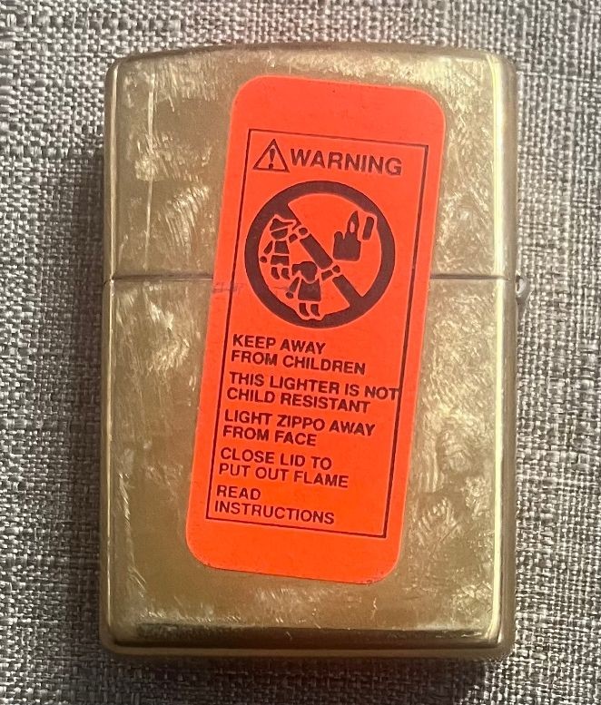 RARE VINTAGE COLT FIREARMS ZIPPO LIGHTER ~ COLT HORSE BRASS LIGHTER ~ UNSTRUCK