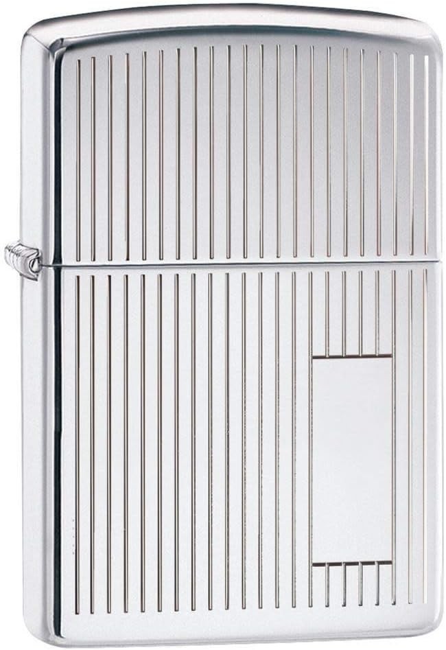 Zippo Windproof Lighter High Polish Chrome Engine Turned 350 New