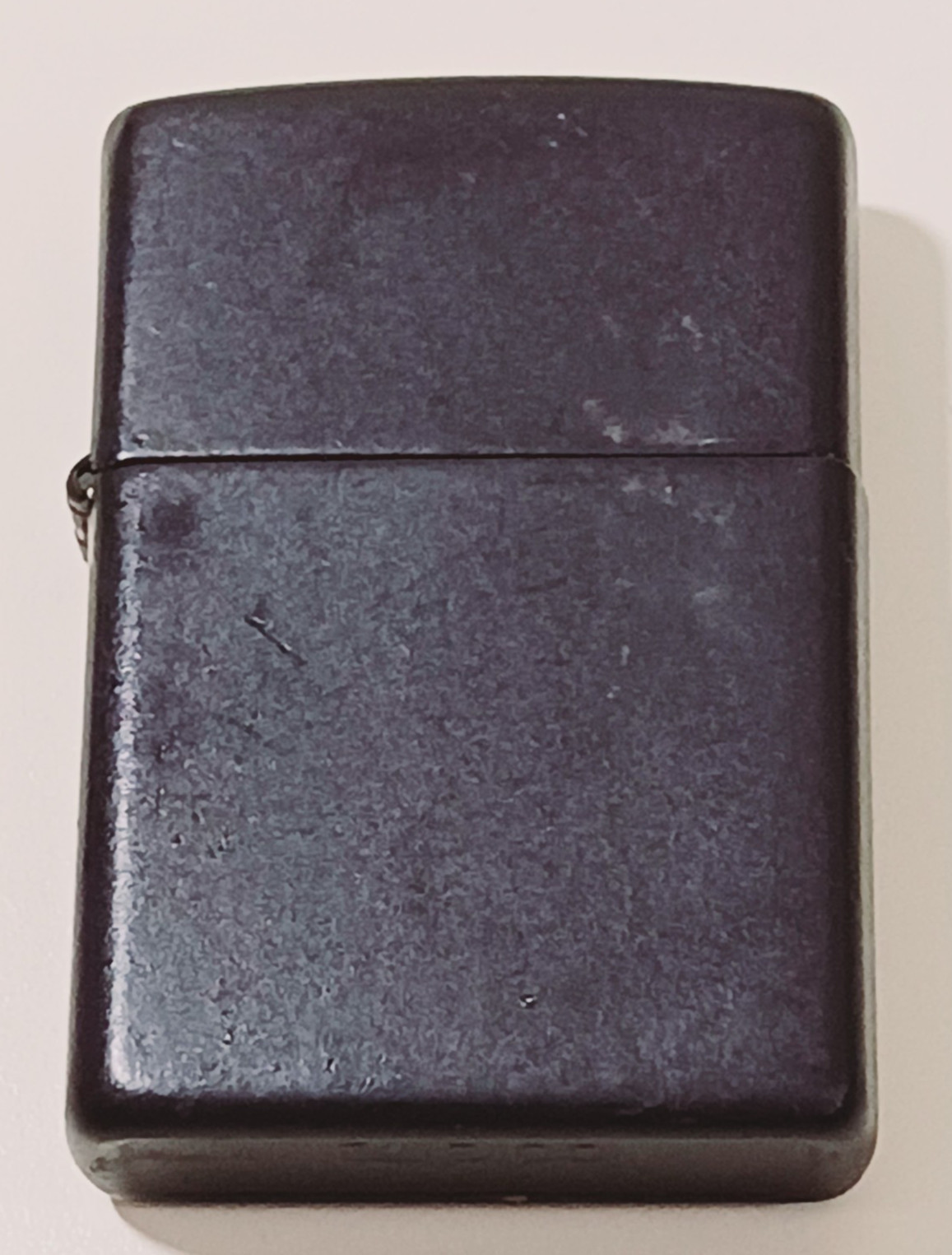 Vintage Zippo Lighter 2001 A 01 Black Matte Pocket USA Collectible Tobacco Gift