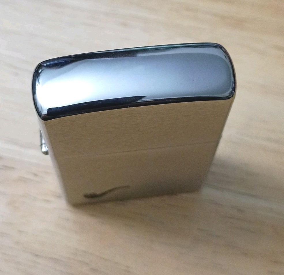 Vintage 1988 Brushed Chrome Zippo Smoking Pipe Lighter