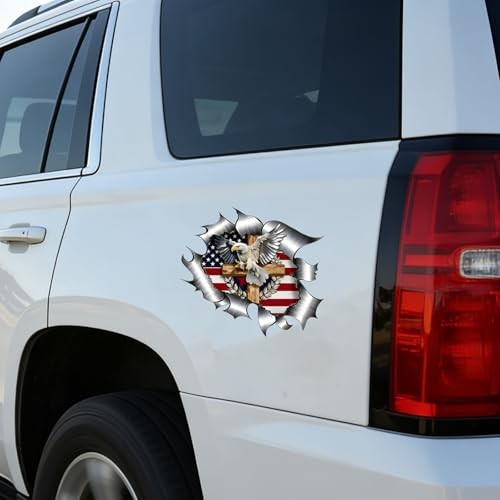 America Eagle Anniversary Sticker – 2 Pack Eagle Flag Patriotic Sticker for
