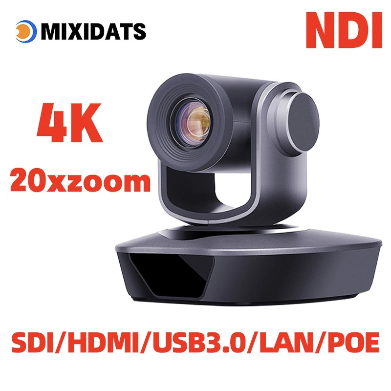 4K PTZ camera 10x 20x zoom HDMI,SDI,LAN,USB,NDI,POE,60FPS,30FPS Video conference