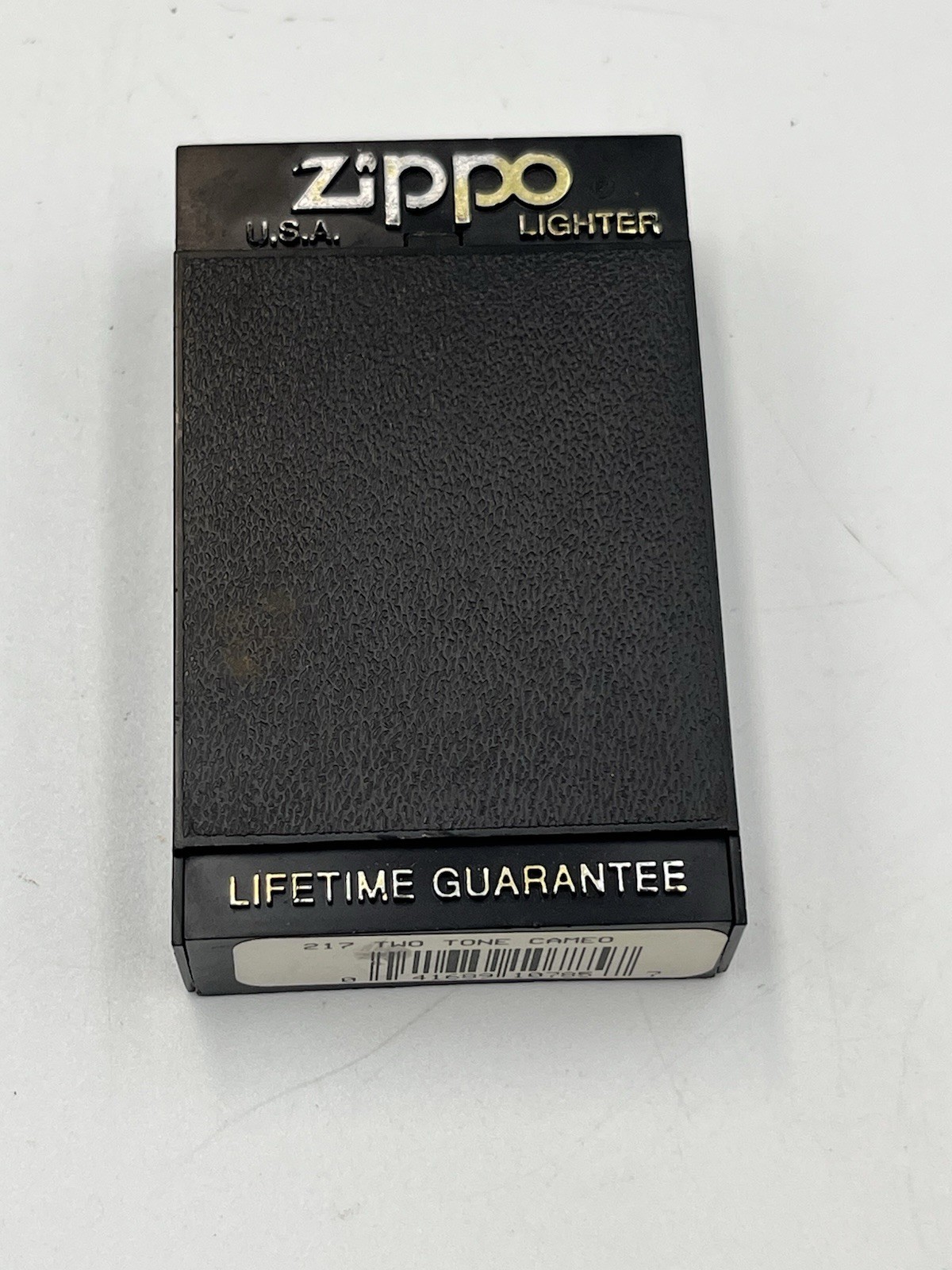*Sticker on Back* Zippo Lighter – Two Tone Cameo With Personalized Engraving