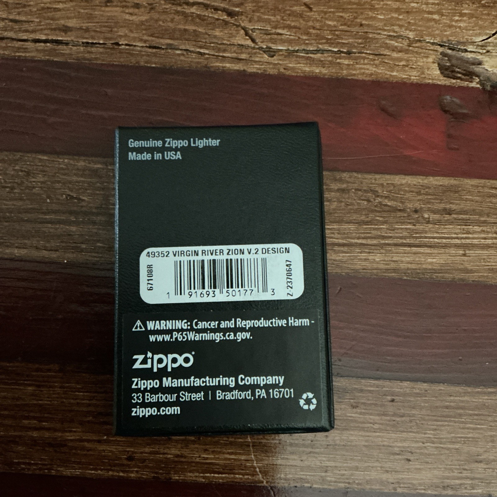 Zion National Park, Virgin River Zippo Limited Edition Marlboro Lighter Unused