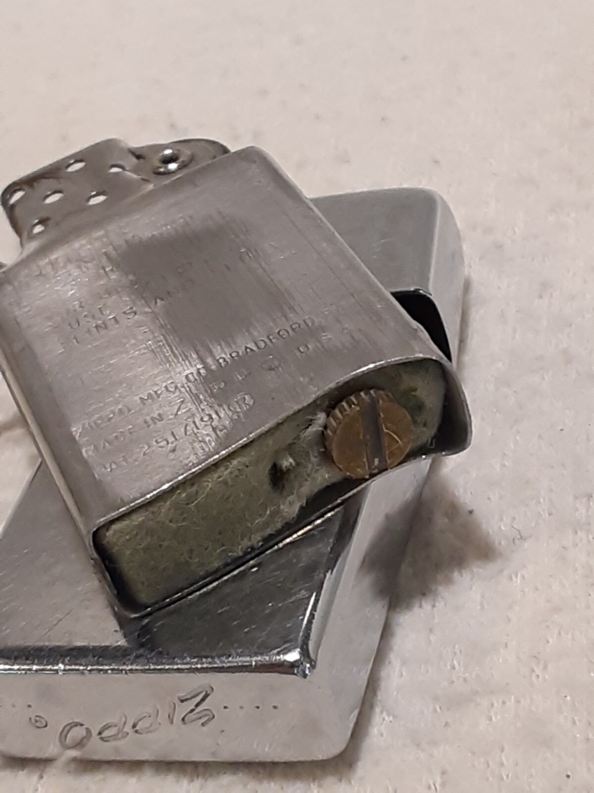 1959 ZIPPO SLIM LIGHTER GENERAL ELECTRIC