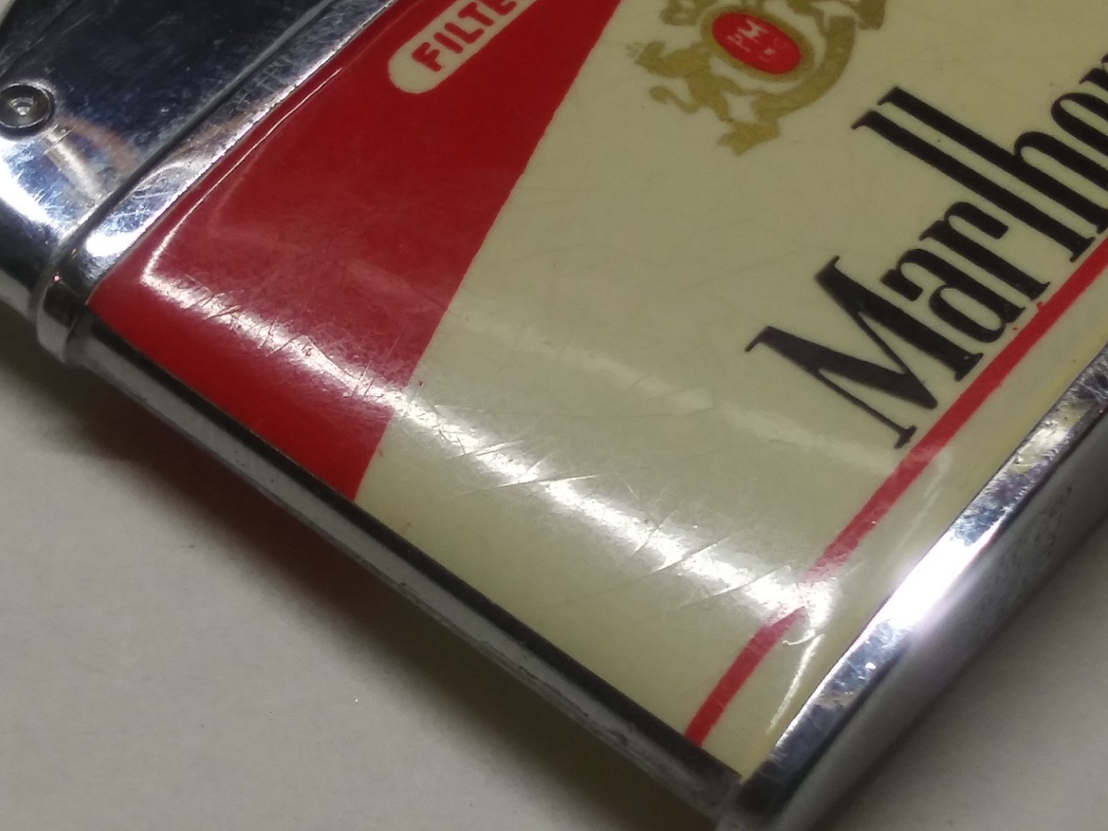 Vintage Rolex Japan Super Automatic Deluxe Marlboro Cigarette Lighter Red Roof