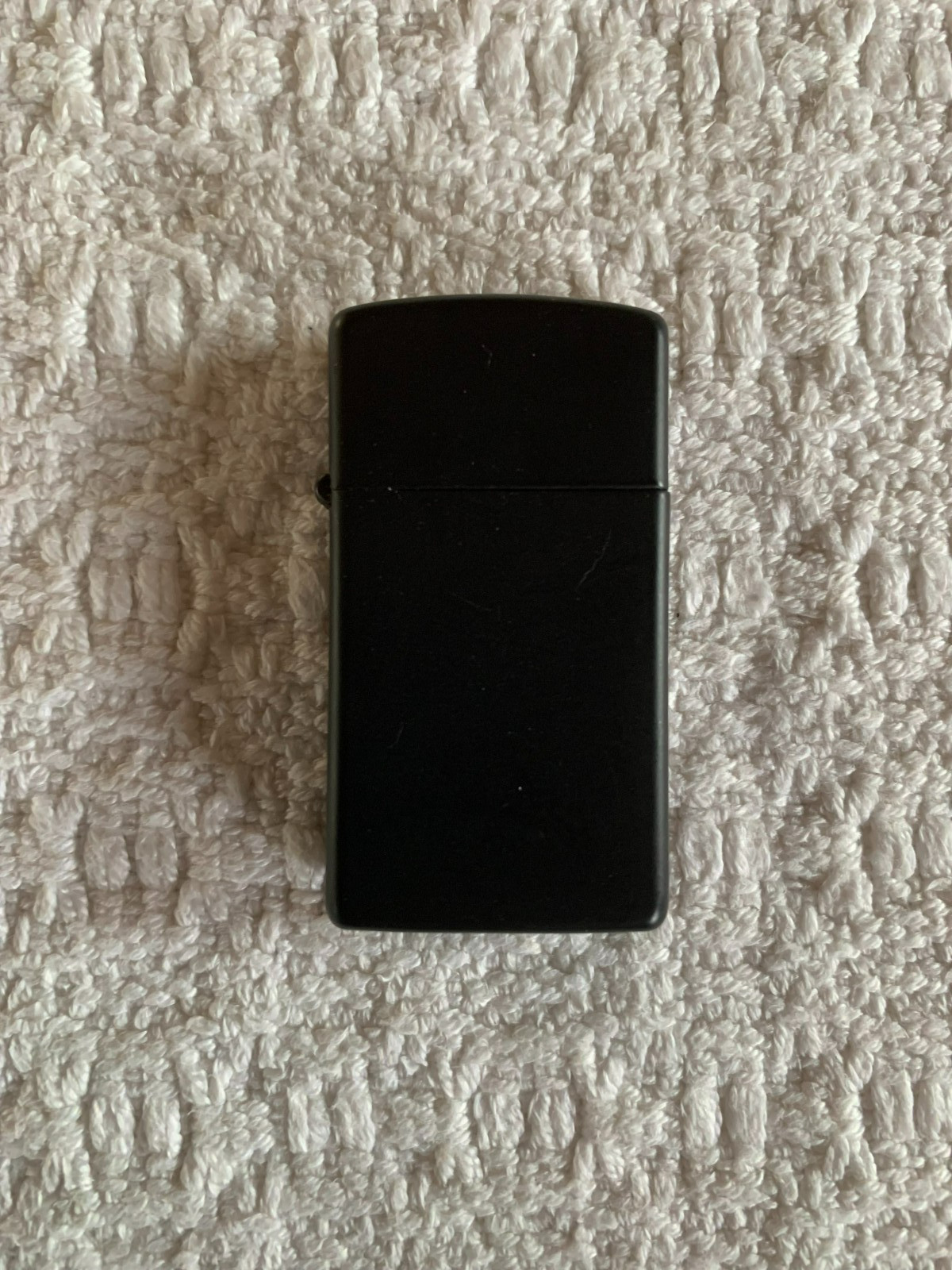 Matte Black Classic Zippo Lighter + New Genuine Flints and Wicks
