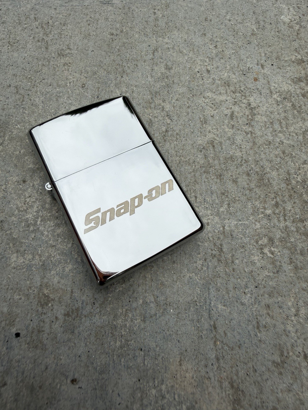 Snap On Tools Cigarette Lighter Polished Chrome Collectible Snap-On Racing