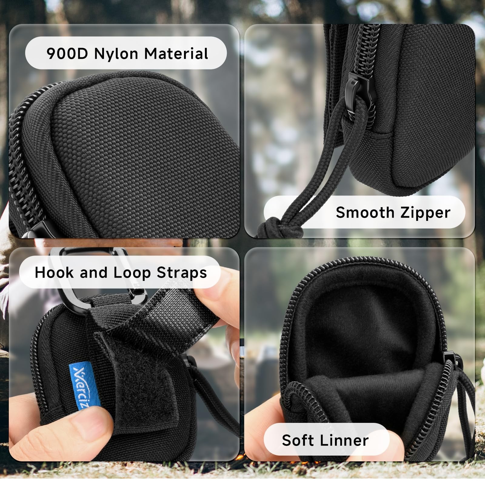 Xxerciz Lighter Cover Case Compatible with Zippo Lighters, Nylon Black
