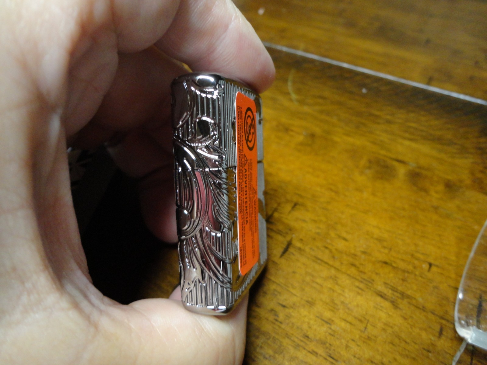 HIGH POLISH CHROME WESTERN FILIGREE VENETIAN ARMOR 360 ZIPPO LIGHTER MINT IN BOX