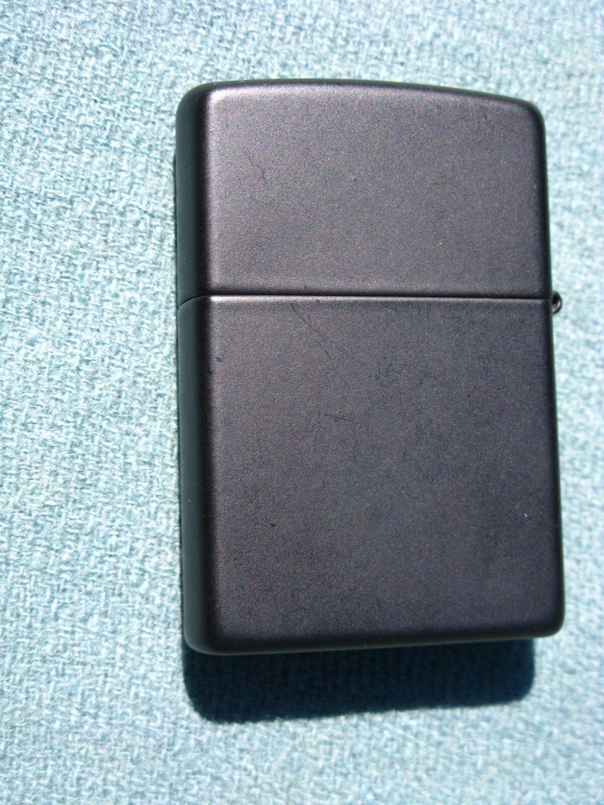 Vntage Zippo Pipe Lighter Black Matt over Brass Pipe Graphics LOOKS FIRED ONCE