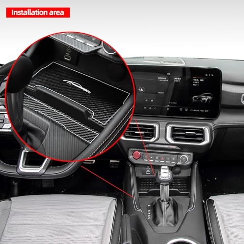 Car Storage Panel Pad for Ford Mustang 2024 2025 | for Carbon Leather