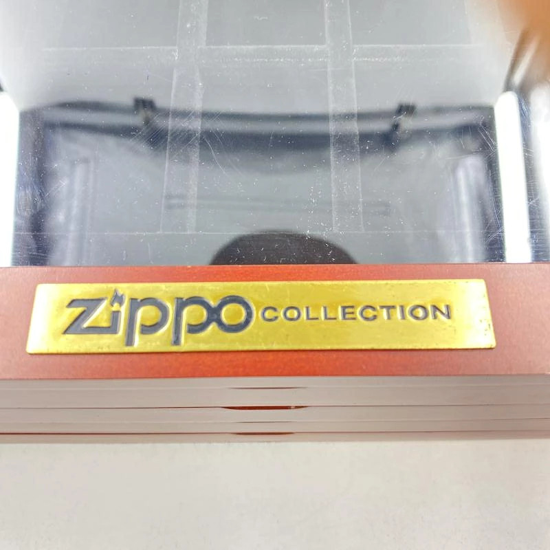 Zippo Goods Used Cracked Zippo Collection Wooden 4 Tier Case 24