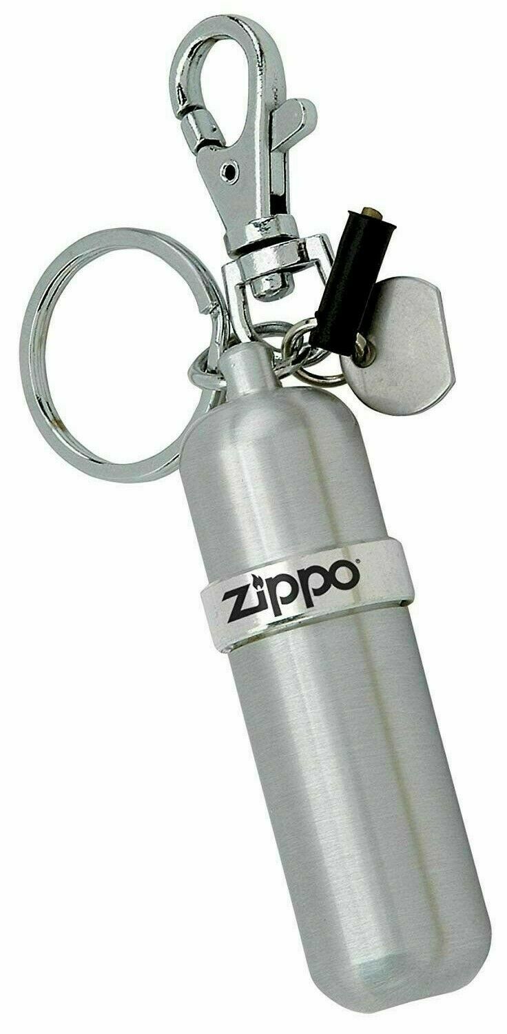 Zippo Canister Keychain Fuel Refill with Lighter Fluid Keyring