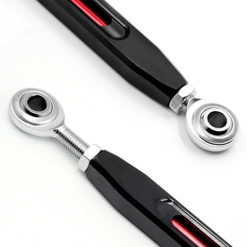 Two-Tone Collection Shifter Linkage, Black & Red Anodized, Compatible with