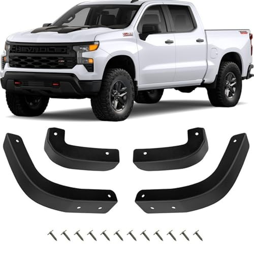 Mud Flap Delete Fit for Chevy Silverado 2019-2025,Mud Guards Mudflaps Delete