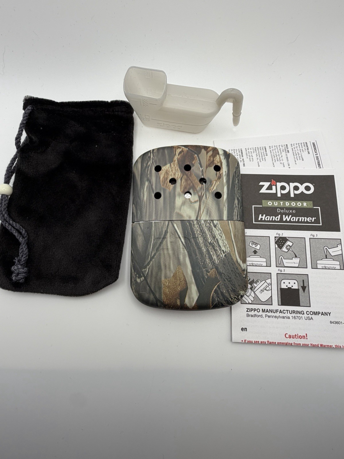 Vintage Outdoor Deluxe Realtree Camo Hand Warmer Zippo NEW B15