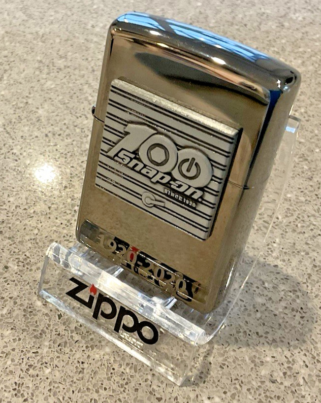 Brand New 2019 ZIPPO Lighter SNAP ON ANNIVERSARY 100 Years (1920-2020) Black Ice
