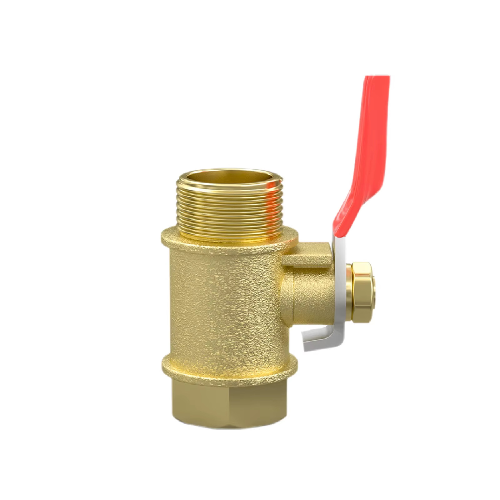 1/4 1/8 3/8 Inch Brass Mini Ball Valve BSP NPT Female Male Thread Red Handle Wat