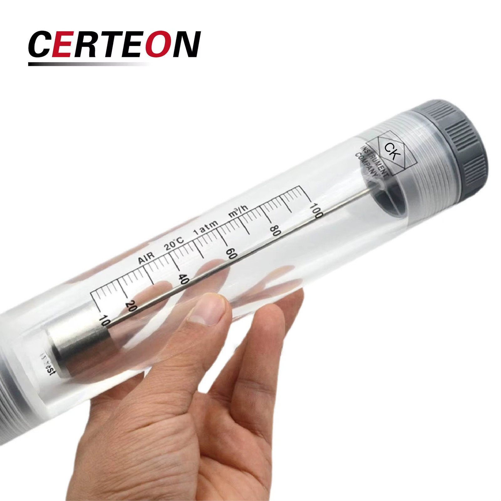 LZM-25G gas liquid flow meter G1 inline 6‑400 Nm3/h 1‑60 GPM acrylic rotameter c