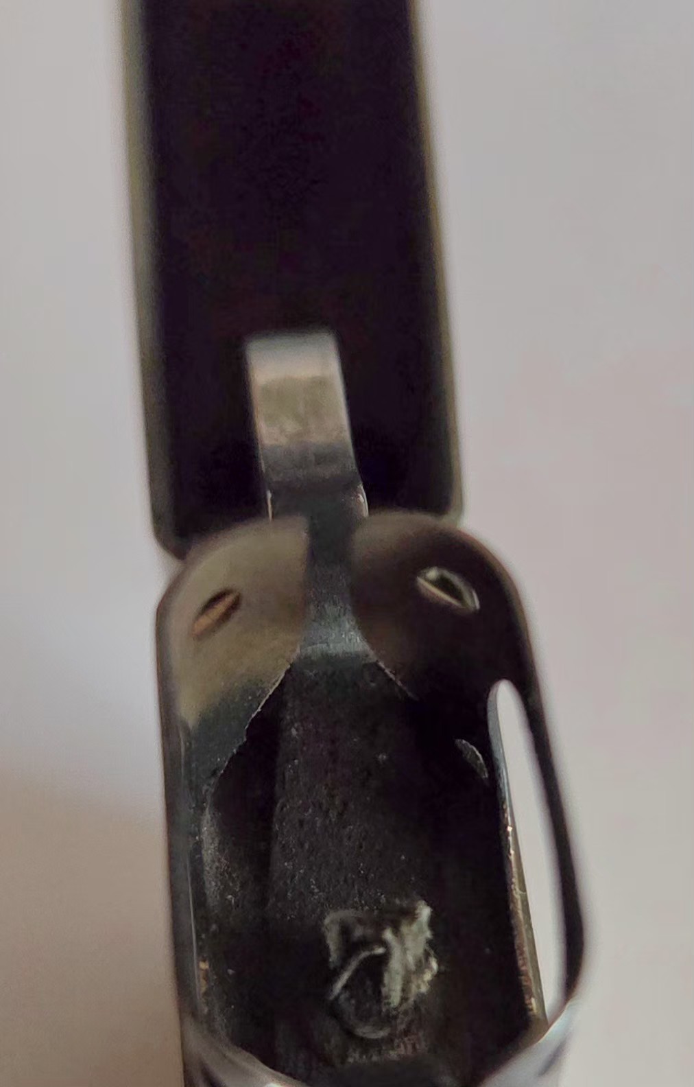 Vintage 1990 Zippo Solid Brass Pipe Lighter, Factory Matched F VI Gold Insert