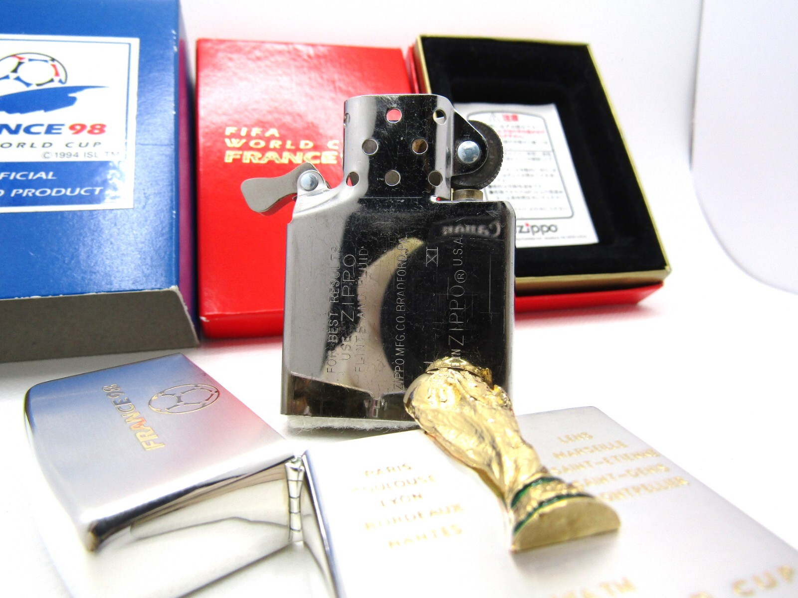 FIFA World Cup France98 Limited ZIPPO 1995 MIB Rare