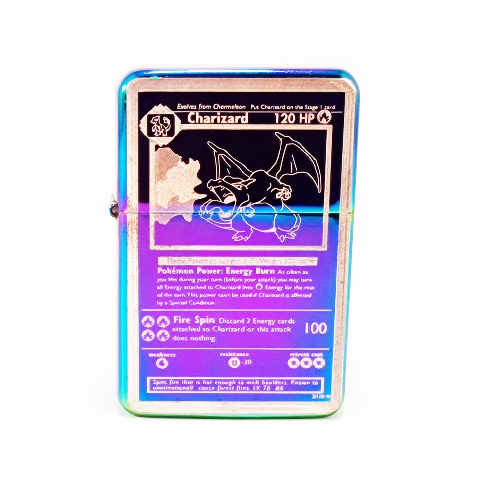 BRAND NEW – DESIGNED CIGARETTE PETROL LIGHTER – Charizard Card Variations