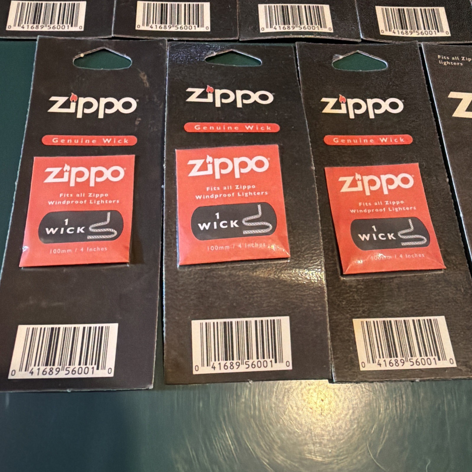 Lot of 9 Zippo 1 Wick Lighters – Made in USA – Vintage Stock Bulk Sale