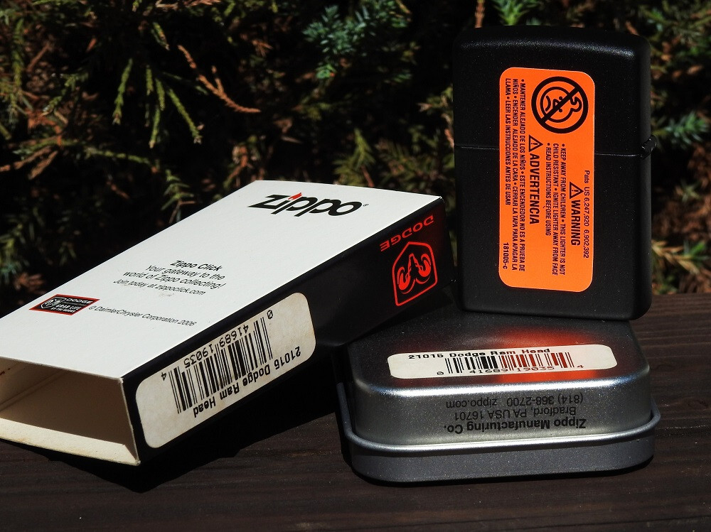 Zippo Lighter – Dodge RAM Logo – Mopar – Hemi – V-8 – Trucks – Chrysler – 1500