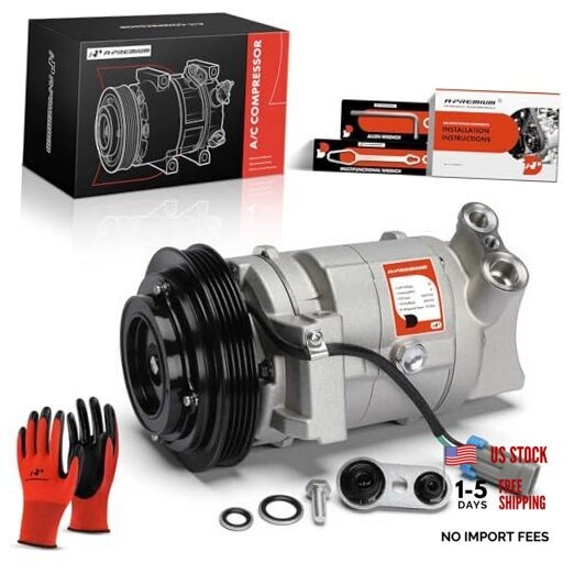 A/C AC Compressor with Clutch Compatible with Chevrolet Camaro 2010-2013