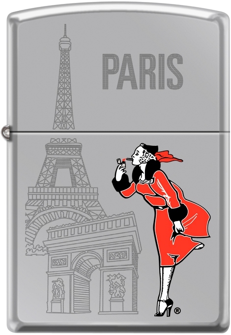 Zippo Windy Girl 8 Lighter Set Traveling Cities High Polish Chrome New Rare