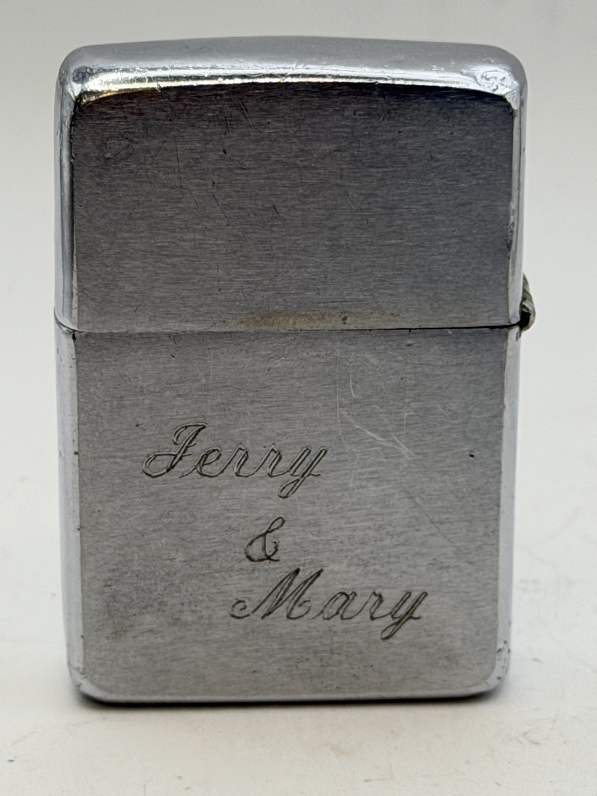 Vintage 1960 US Navy Sailor Mouse Chrome Zippo Lighter W/ Casual Men’s Watch