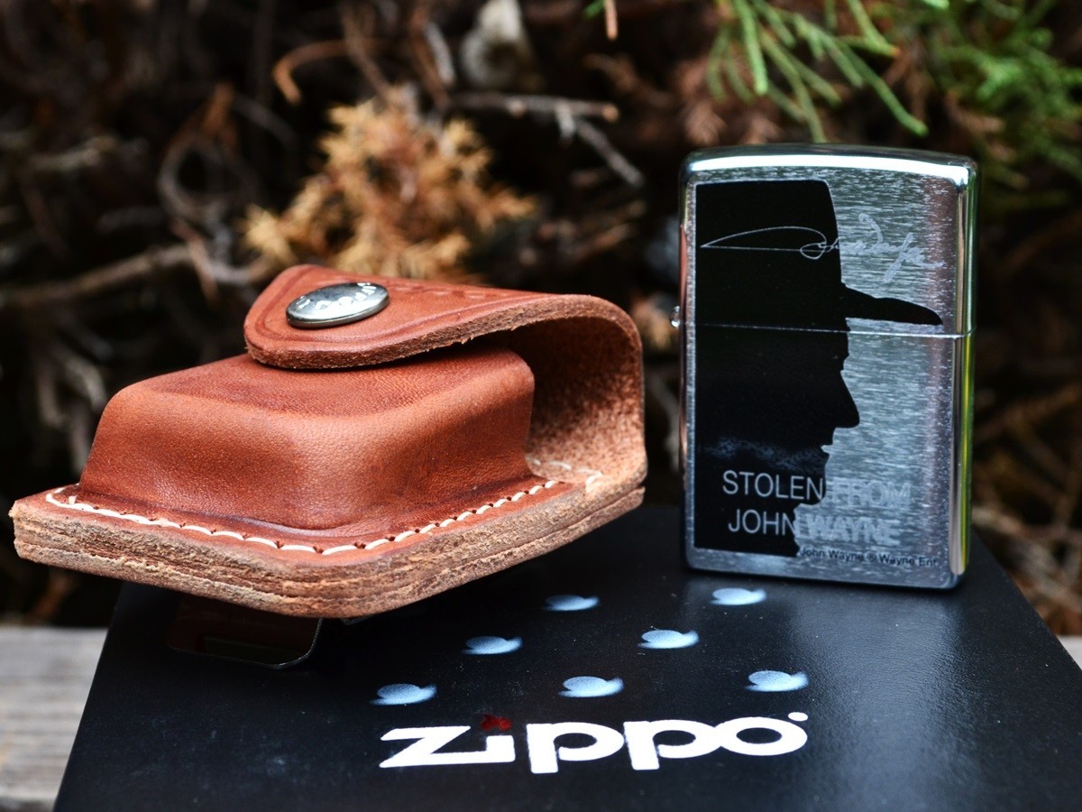 Zippo Lighter & Pouch Set – Stolen From John Wayne – Limited Edition – # 24209