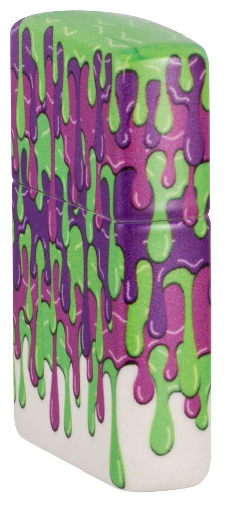 Zippo Glowing Slime Design Glow in the Dark Windproof Pocket Lighter, 49193-1…