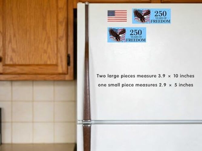 America’s 250th Anniversary Car Magnet Set, Large Patriotic Eagle & USA Flag
