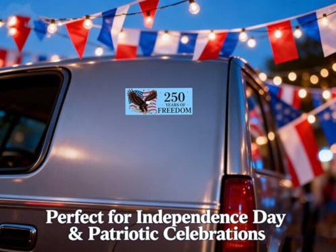 America’s 250th Anniversary Car Magnet Set, Large Patriotic Eagle & USA Flag