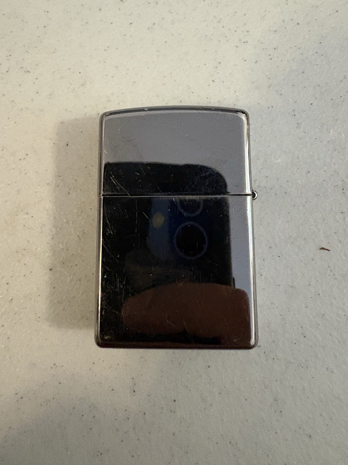 2015 Zippo Lighter: Engraved “King” – Black Ice Gum Metal Color