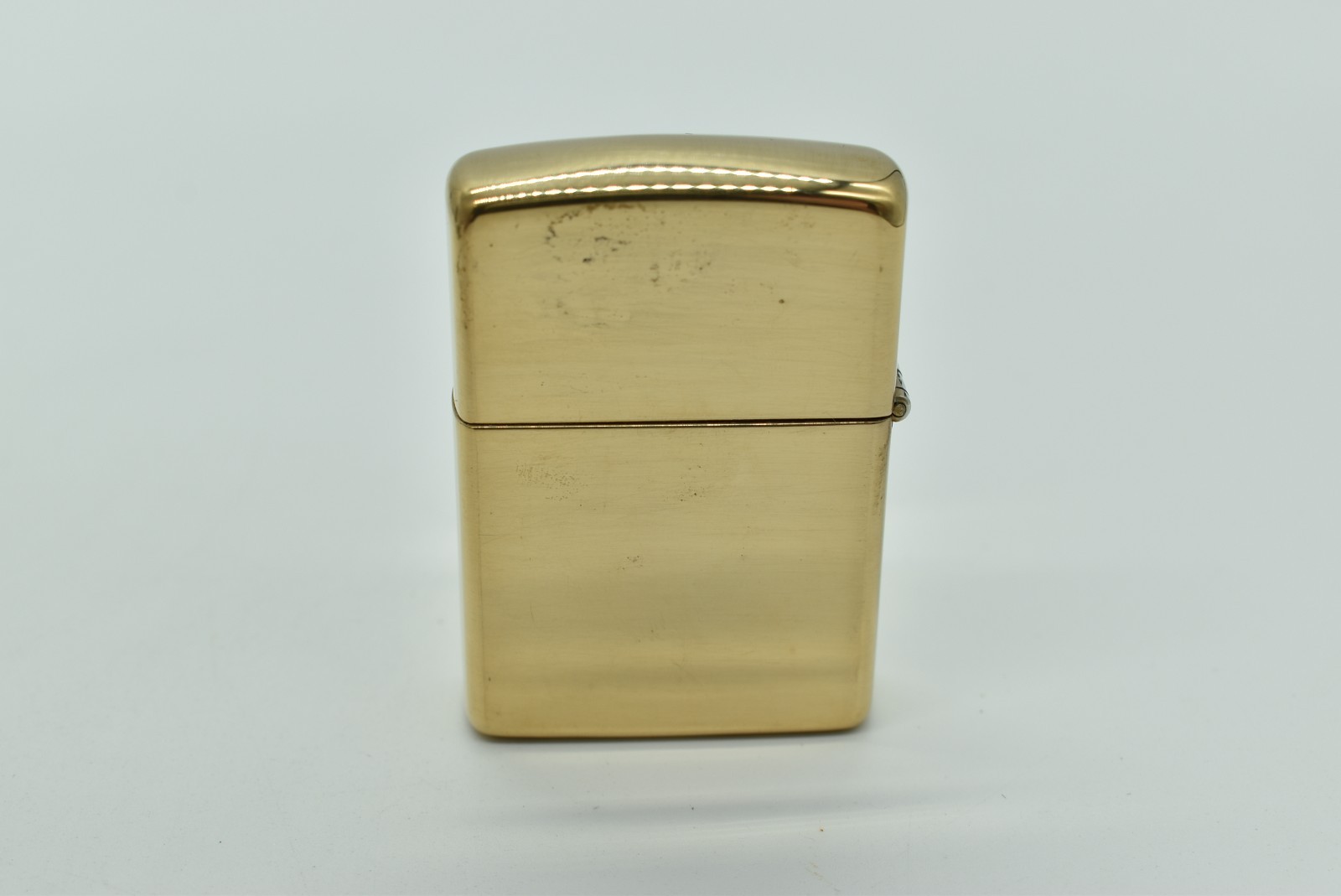 Zippo – SOLID BRASS LIGHTER LOGO, 1990, NEW, Never Fired, Niagara Falls Insert