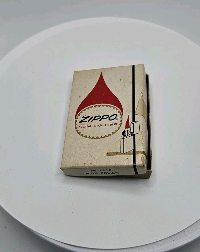 Vintage 1960’s Zippo Lighter New In The Box No. 1610