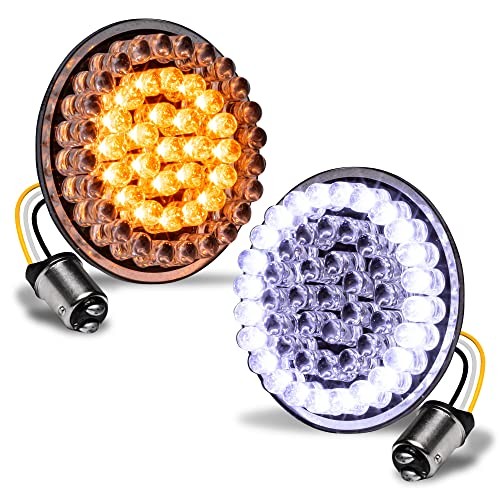 TRUE MODS 2″ 1157 Front Amber + White White/Amber – Running/Turn Signal (1157)