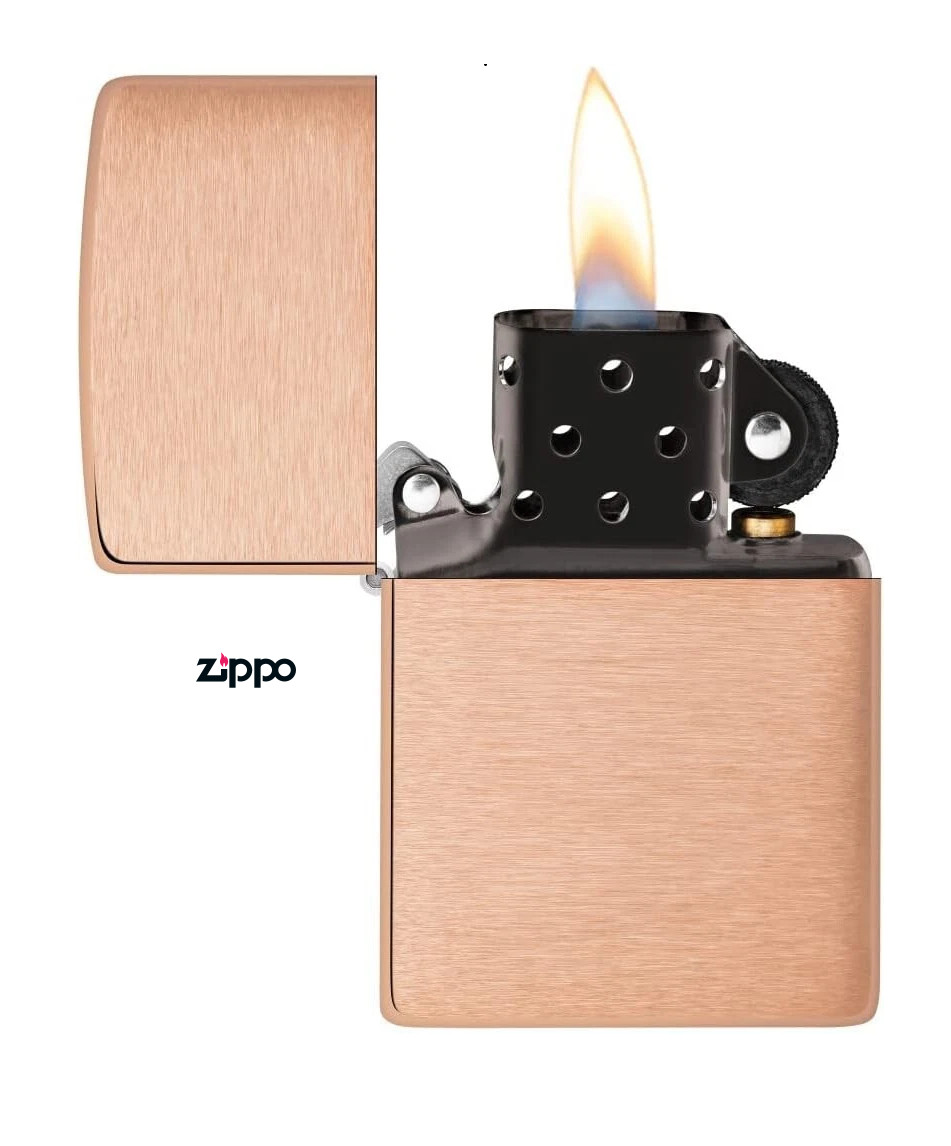 Zippo Solid Copper Case Lighter, Black-plated Steel Insert, 2022 Limited Edition